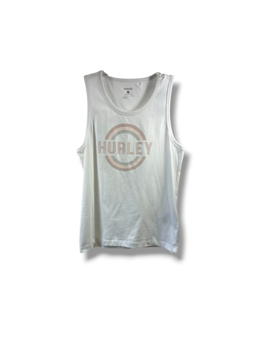 Women's Hurley Trance Graphic Tank Top in White Size S